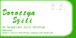 dorottya szili business card